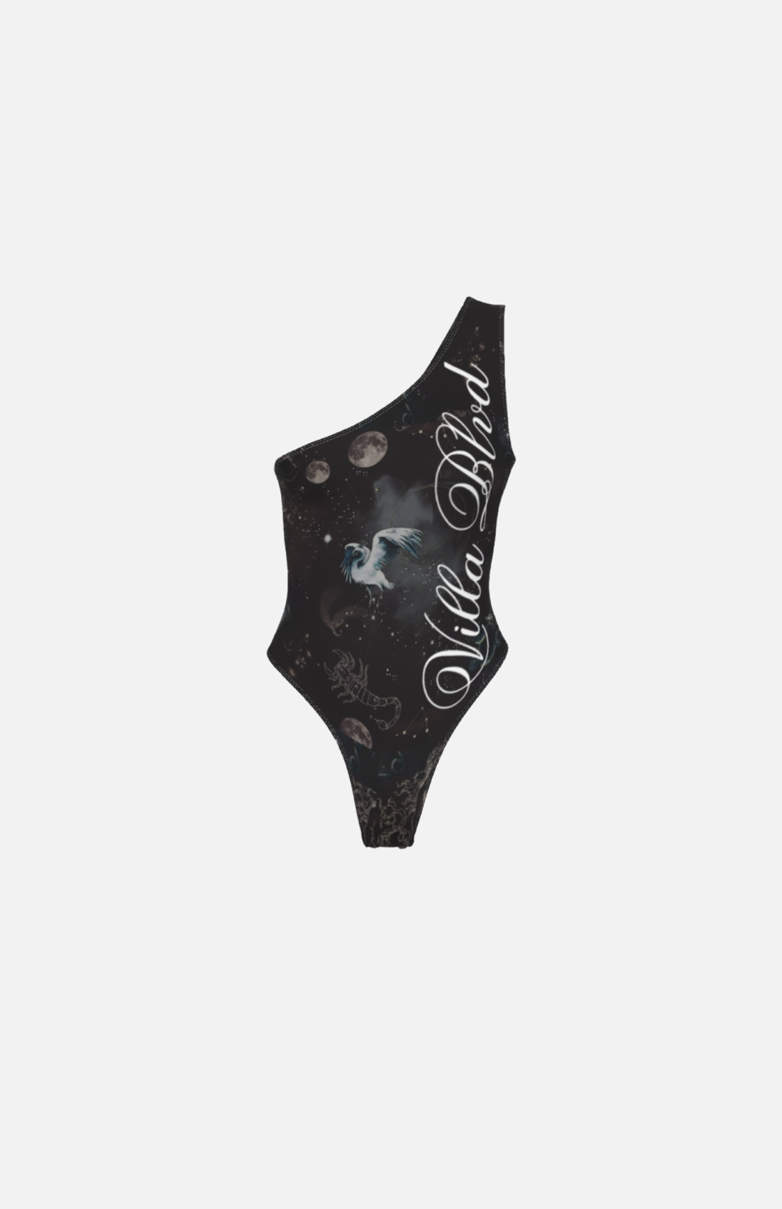 Villa Blvd Avenir Nox Caelestis One-Shoulder Bodysuit