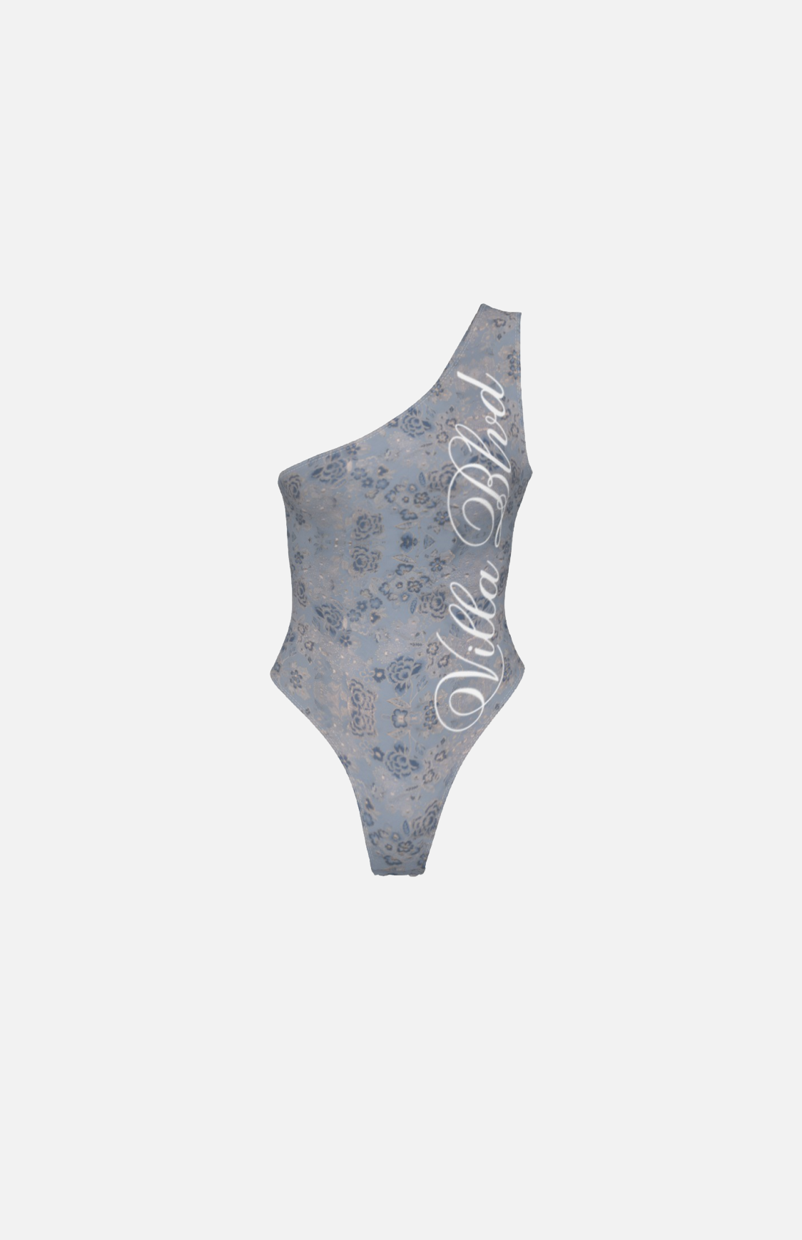 Villa Blvd Avenir Pétale Garden Brocade One-Shoulder Bodysuit