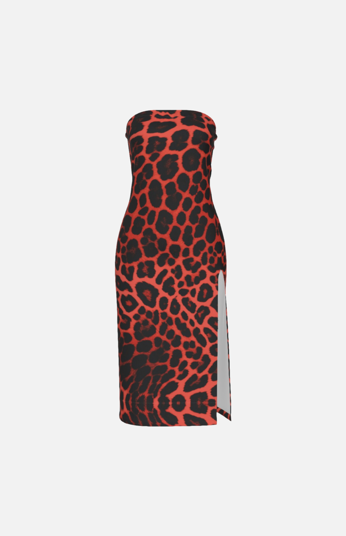 Villa Blvd Félin Fatal Rouge Bandeau Dress