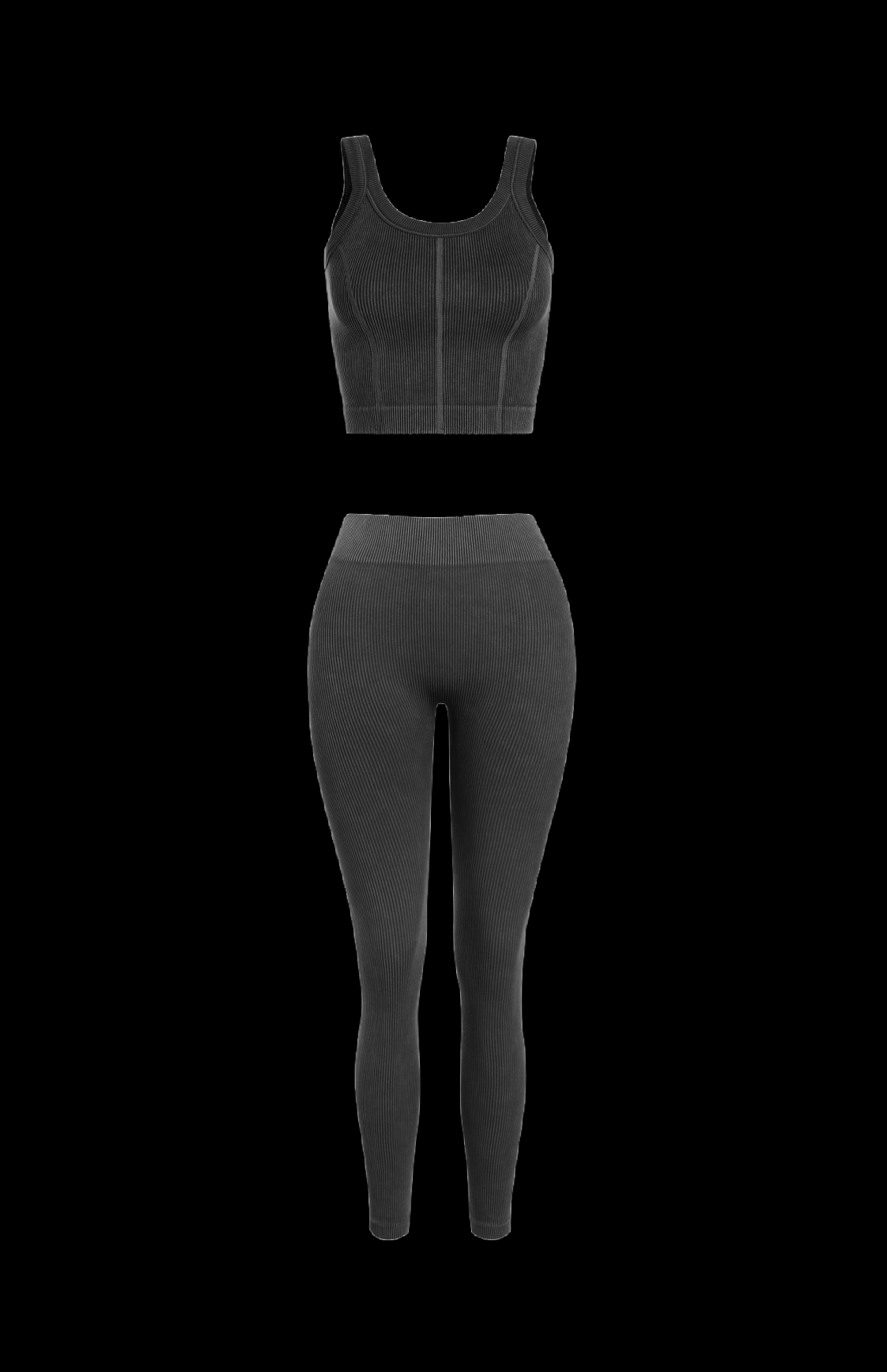 Villa Blvd Atelier Acid Washed Tank + Leggings Set ☛ Multiple Colors Available ☚