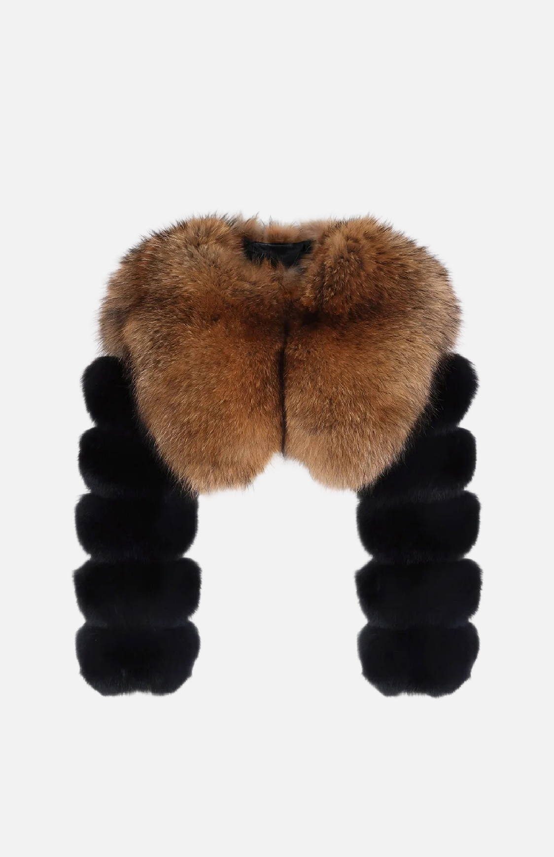 Villa Blvd Natural Cropped Fox Fur Jacket ☛ Multiple Colors Available ☚
