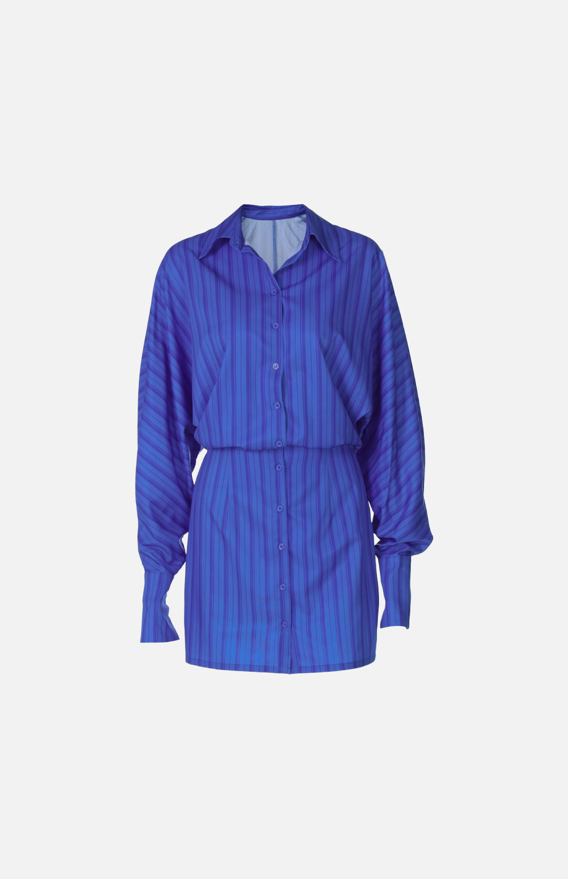 Villa Blvd Contrast Striped Shirt Dress