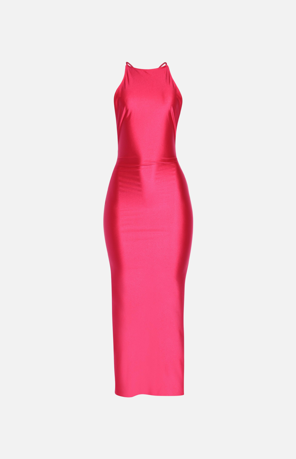 Villa Blvd Nylon Halter Maxi Dress ☛ Multiple Colors Available ☚