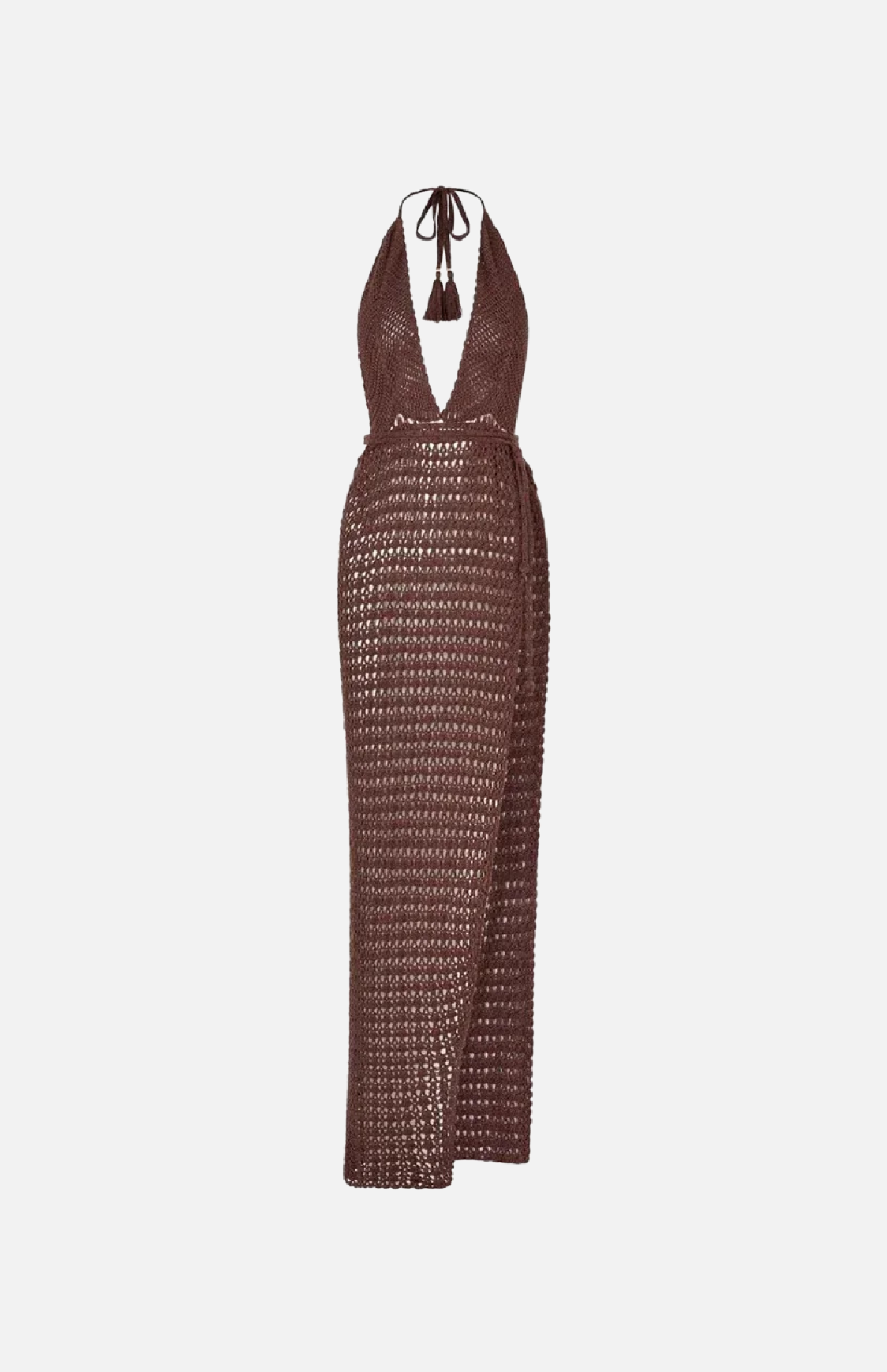 Villa Blvd Deep-V-Backless Knitwear Maxi Dress ☛ Multiple Colors Available ☚