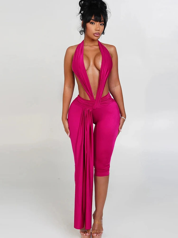 Villa Blvd Halter Ribbon Romper ☛ Multiple Colors Available ☚
