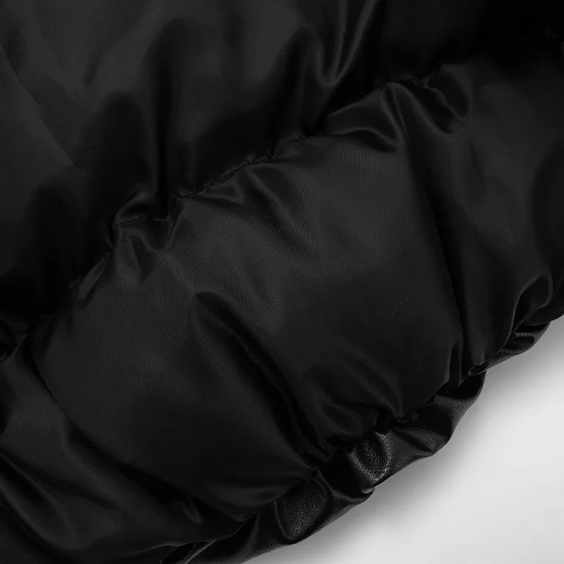 Villa Blvd Vegan Leather Puffer Jacket