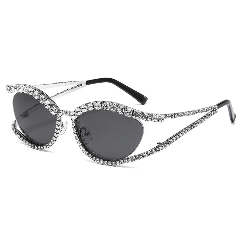 Villa Blvd Luxe Diamond Cat-Eye Sunglasses ☛ Multiple Colors Available ☚