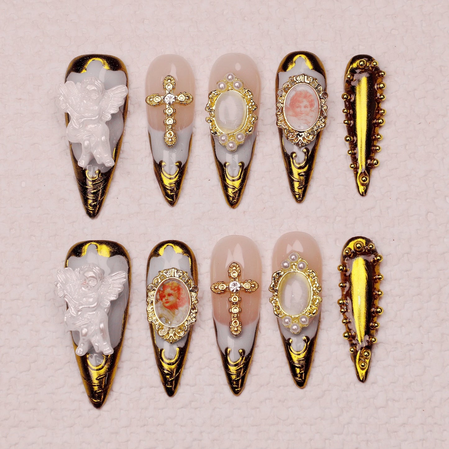 Villa Blvd Holy Angel Stiletto Luxe Set ☛ Multiple Sizes Available ☚