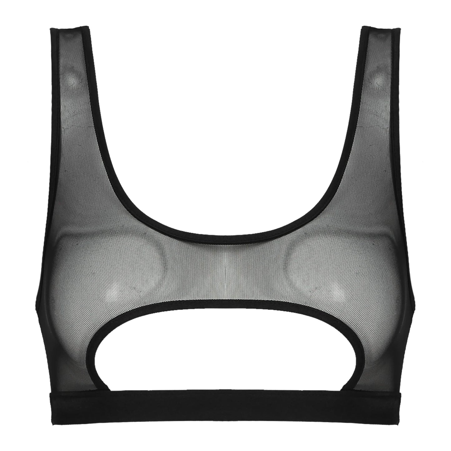 Villa Blvd Peekaboo Mesh Strap Bralette