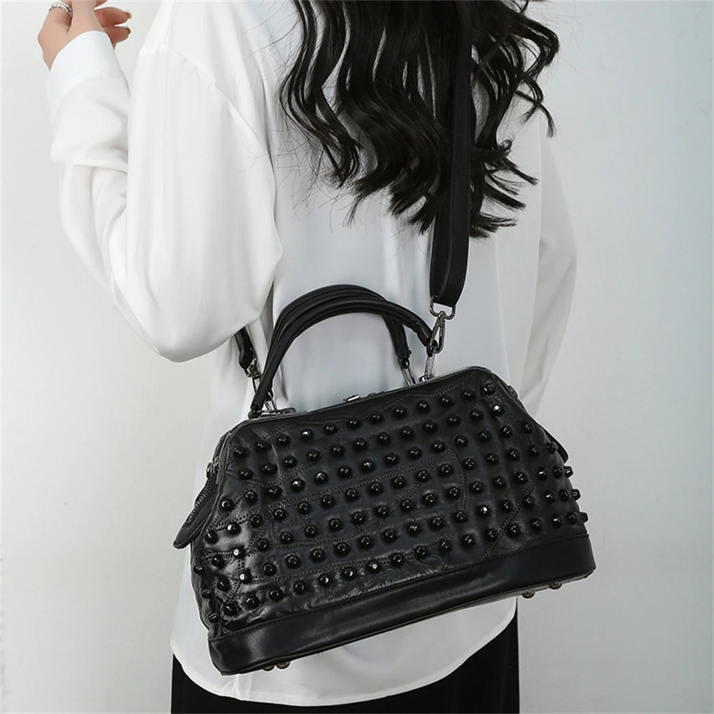 Villa Blvd Rivet Drops Duffle Handbag ☛ Multiple Sizes Available ☚