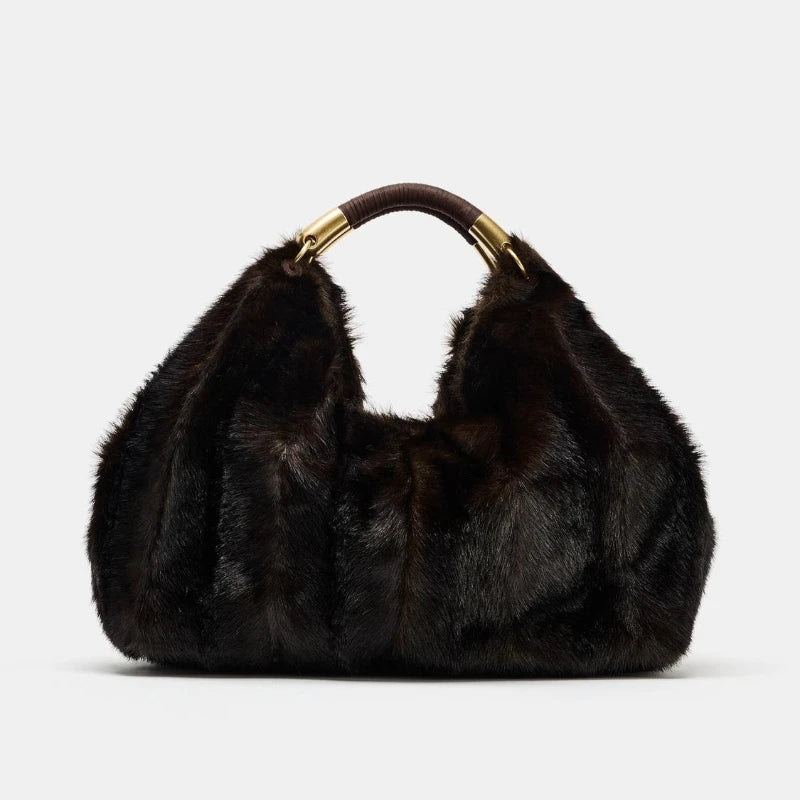 Villa Blvd Maxi Pelage Hobo Handbag