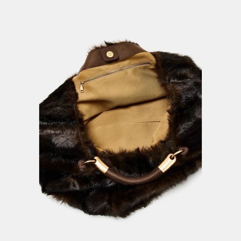 Villa Blvd Maxi Pelage Hobo Handbag