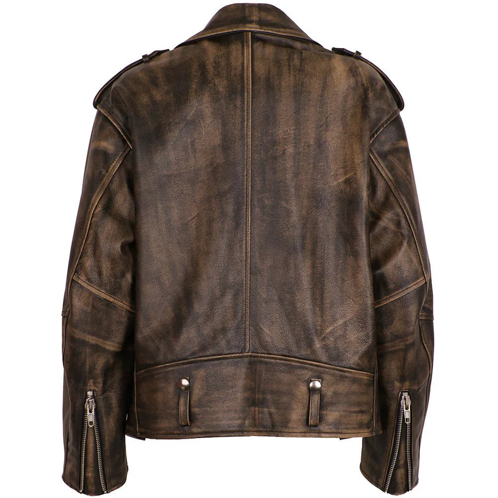 Villa Blvd Leather Marble Jacket