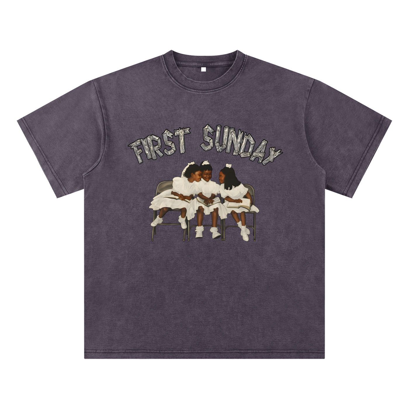 Villa Blvd First Sunday Acid Washed T-Shirt ☛ Multiple Colors Available ☚