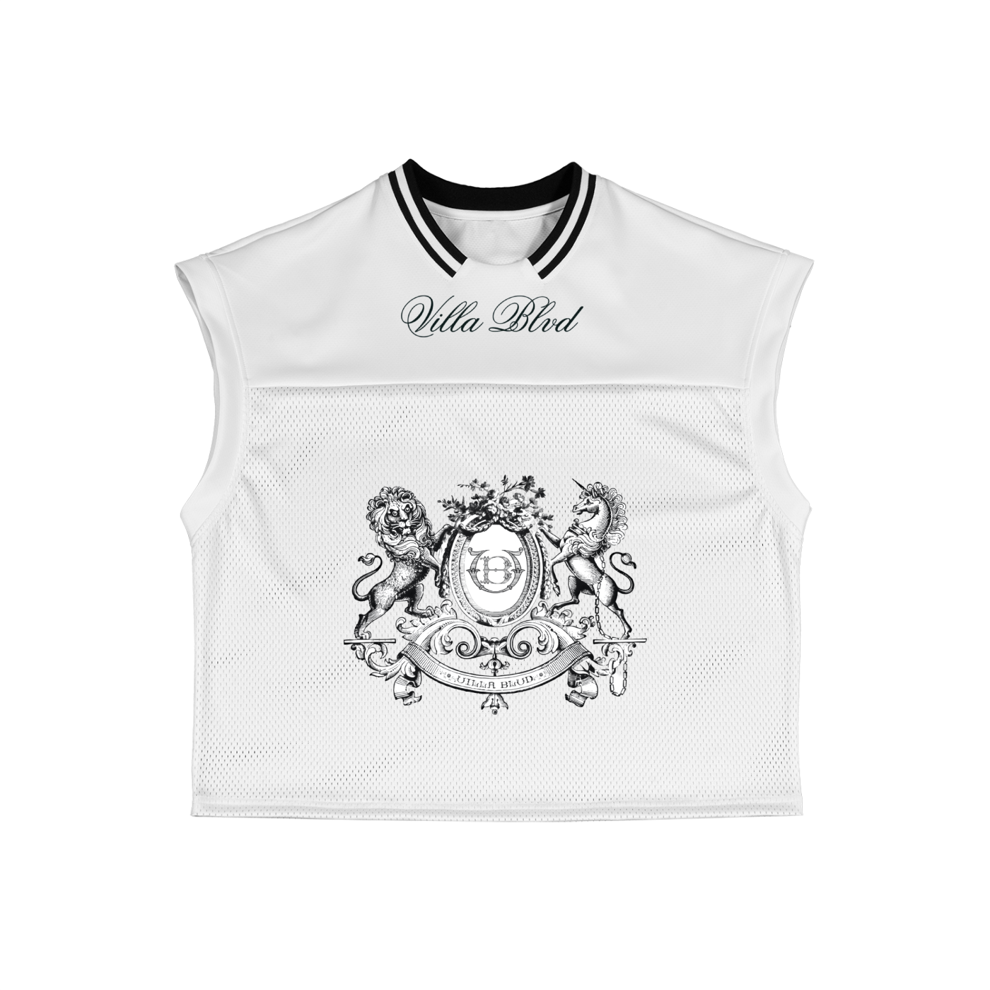 Villa Blvd Bold Vintage Cheval Crest Mesh Shirt