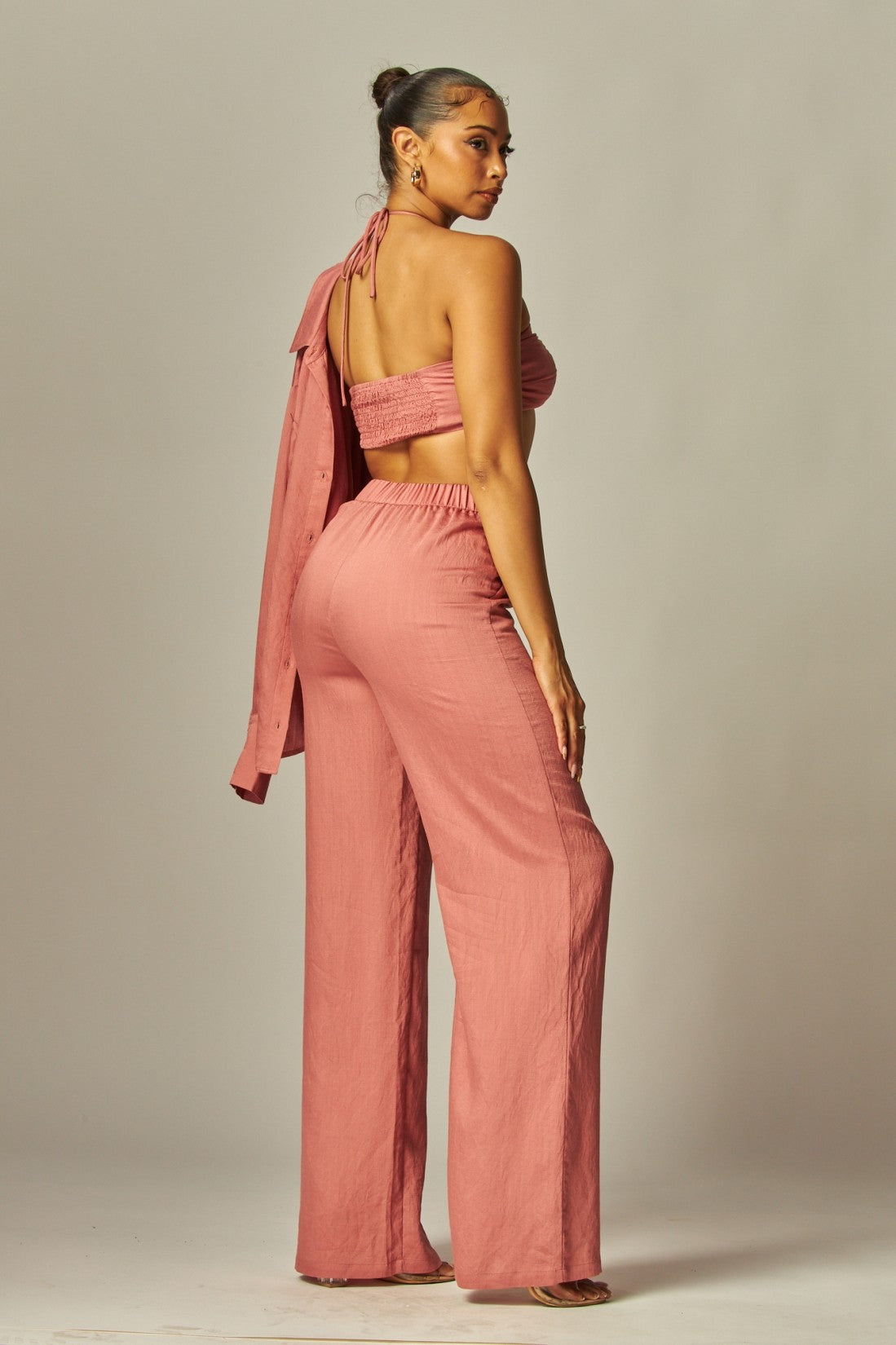 Villa Blvd ƎDEN Rayon Tied Pants Set