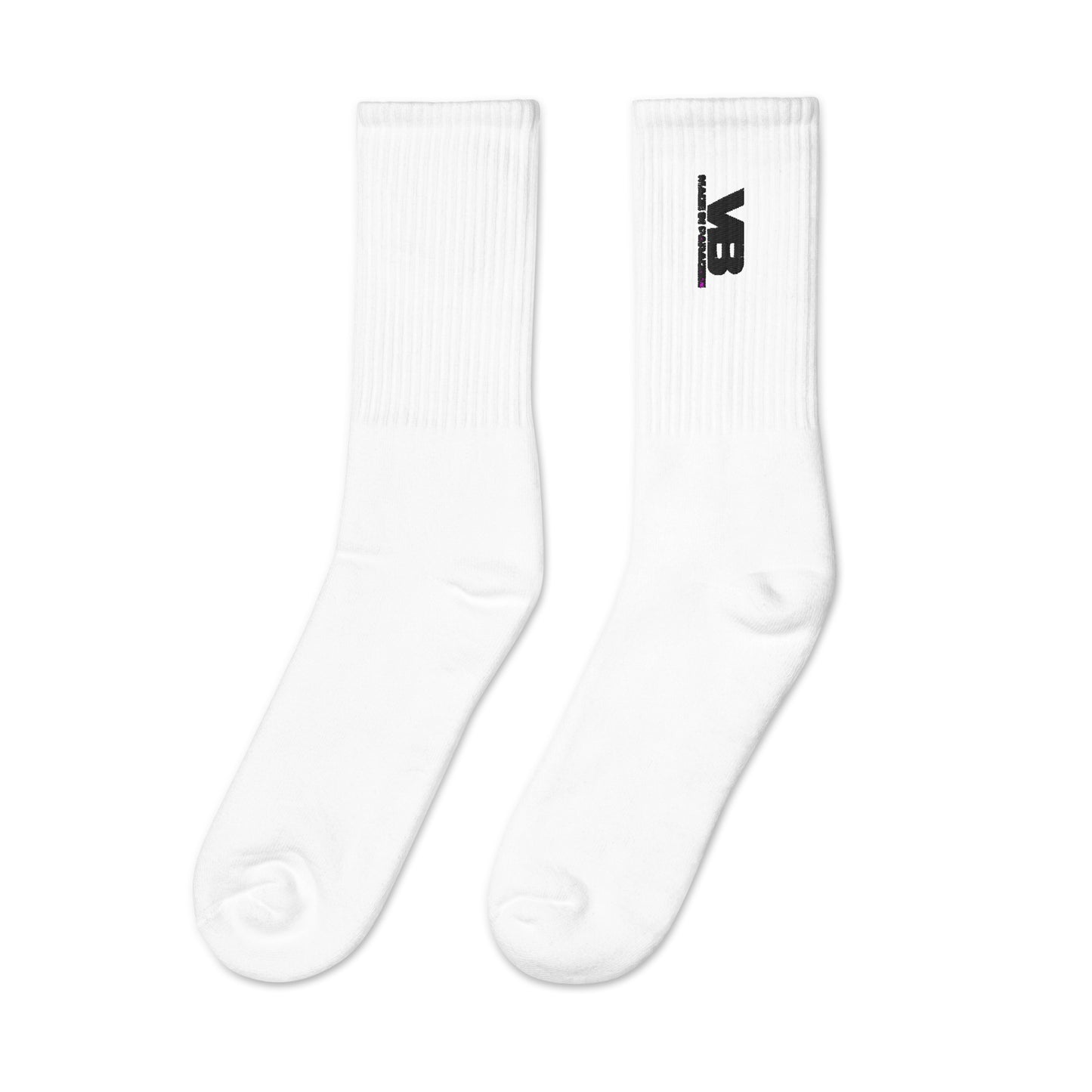Villa Blvd Embroidered Socks