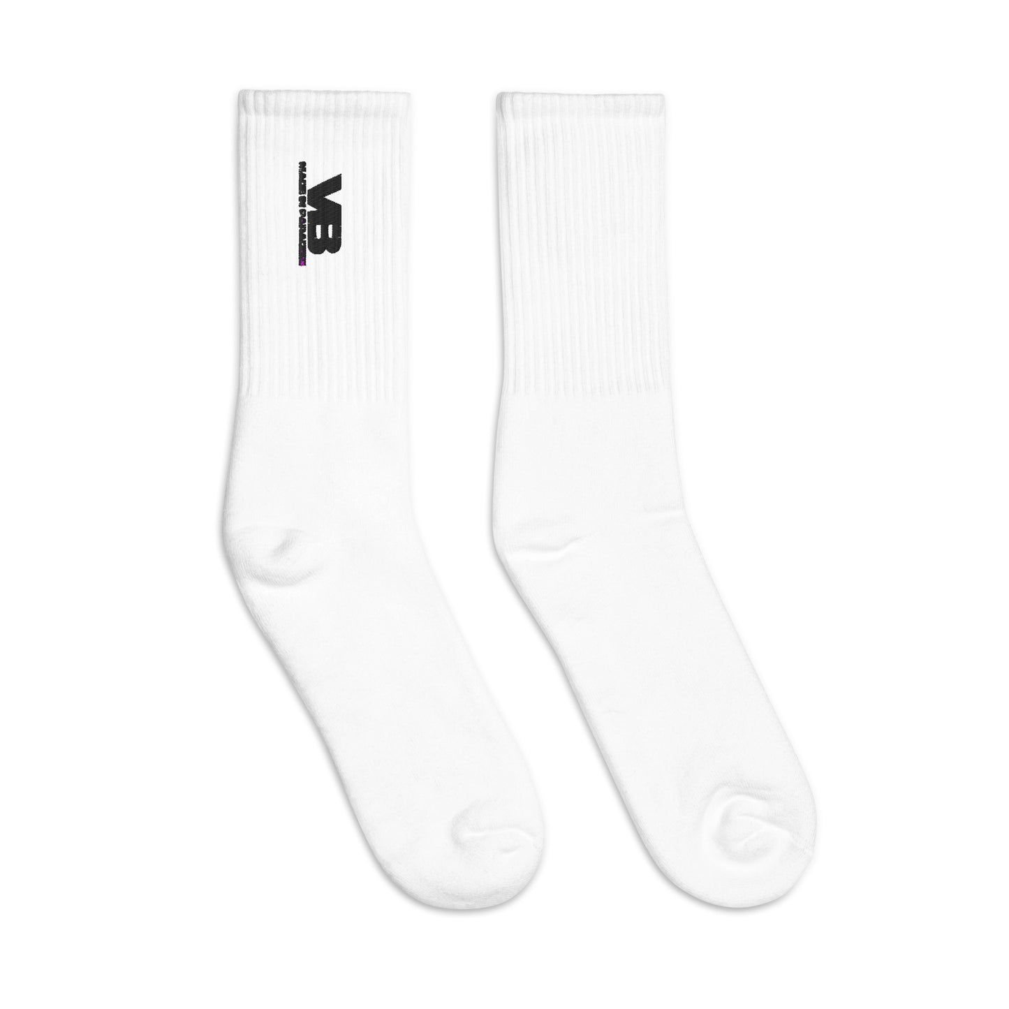 Villa Blvd Embroidered Socks