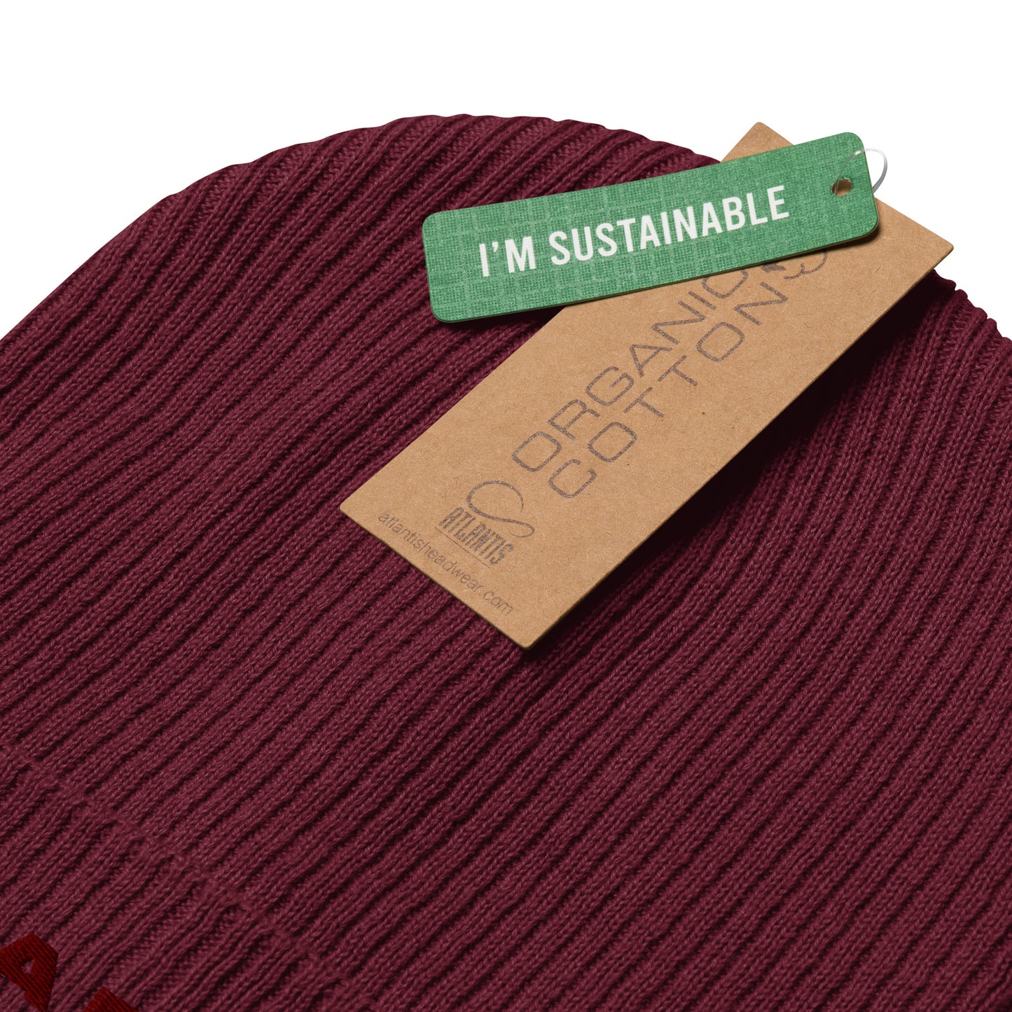 Villa Blvd Made in Paradise Organic Beanie - Maroon