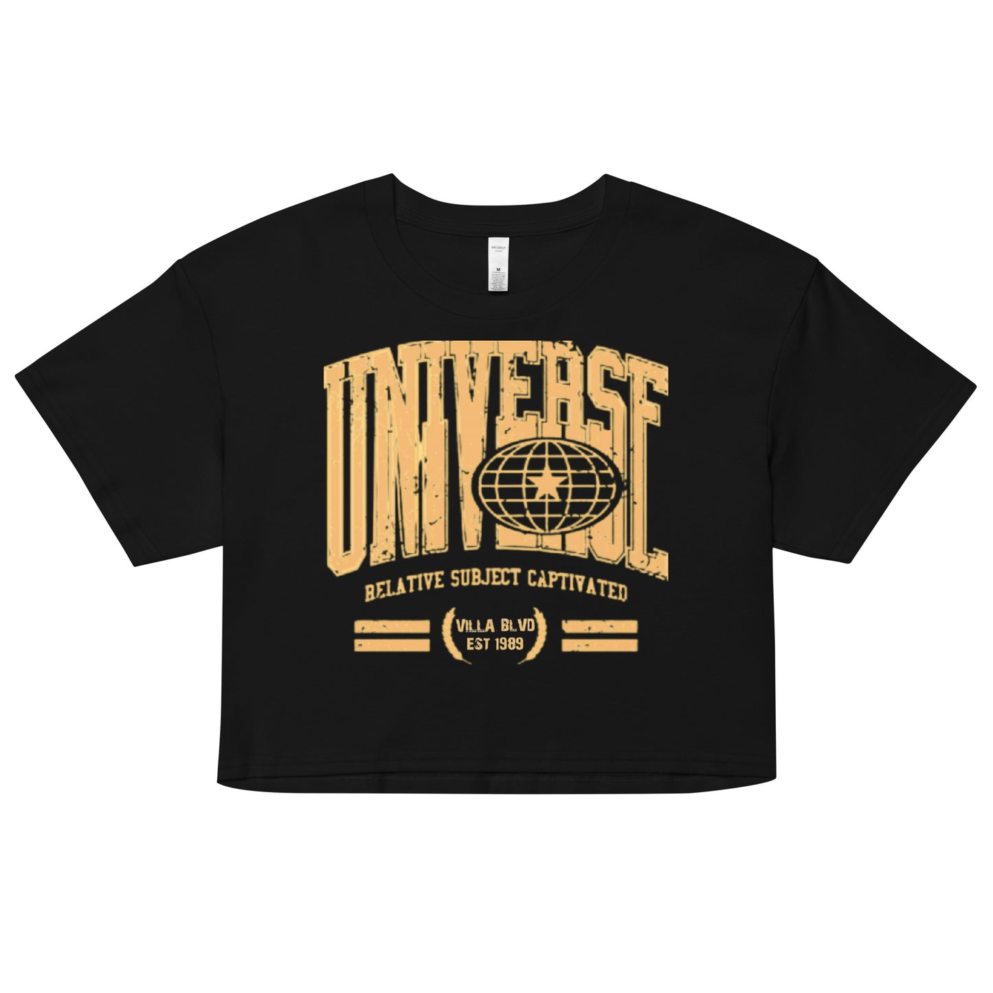 Villa Blvd Université Athletic Subject Crop Top ☛ Multiple Colors Available ☚