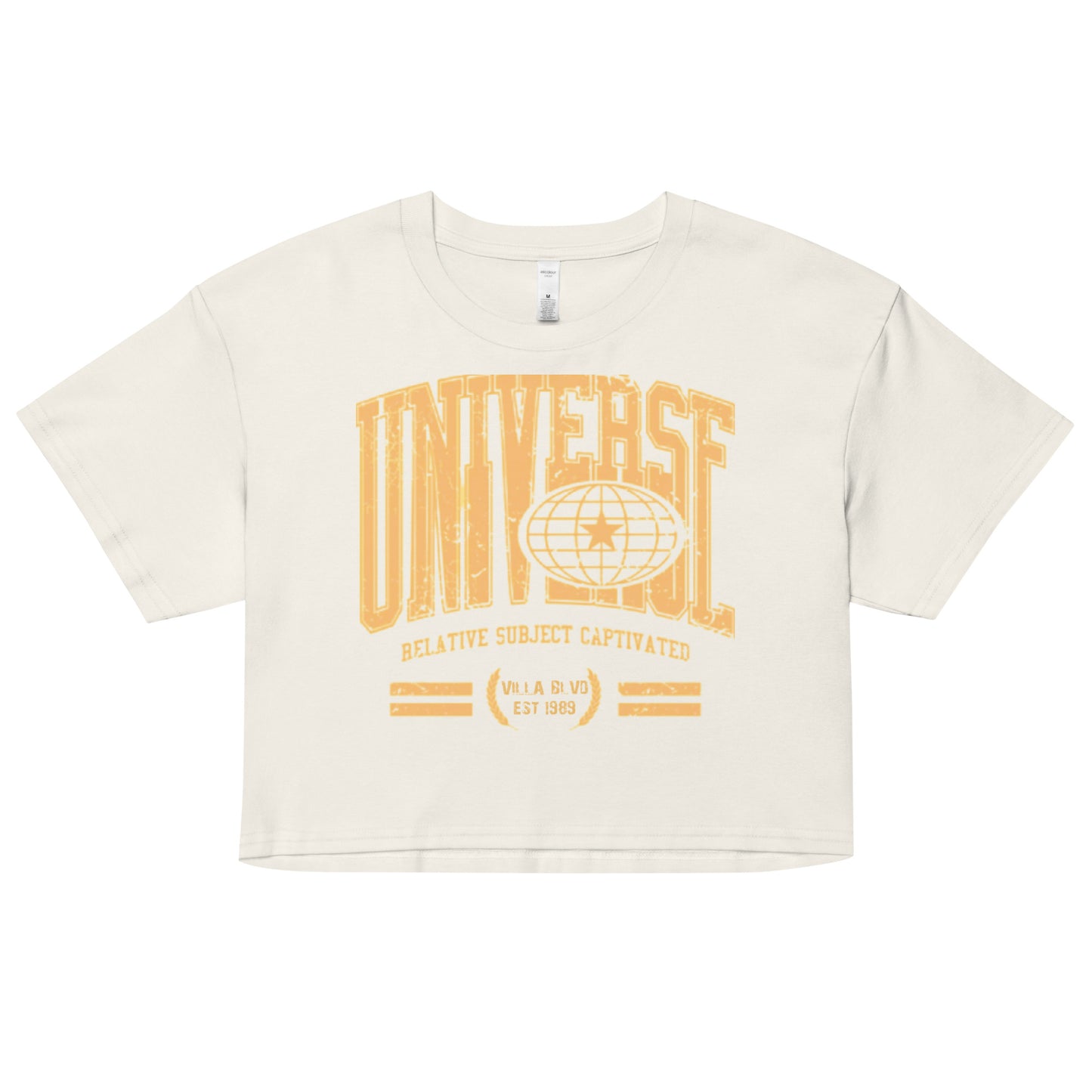 Villa Blvd Université Athletic Subject Crop Top ☛ Multiple Colors Available ☚