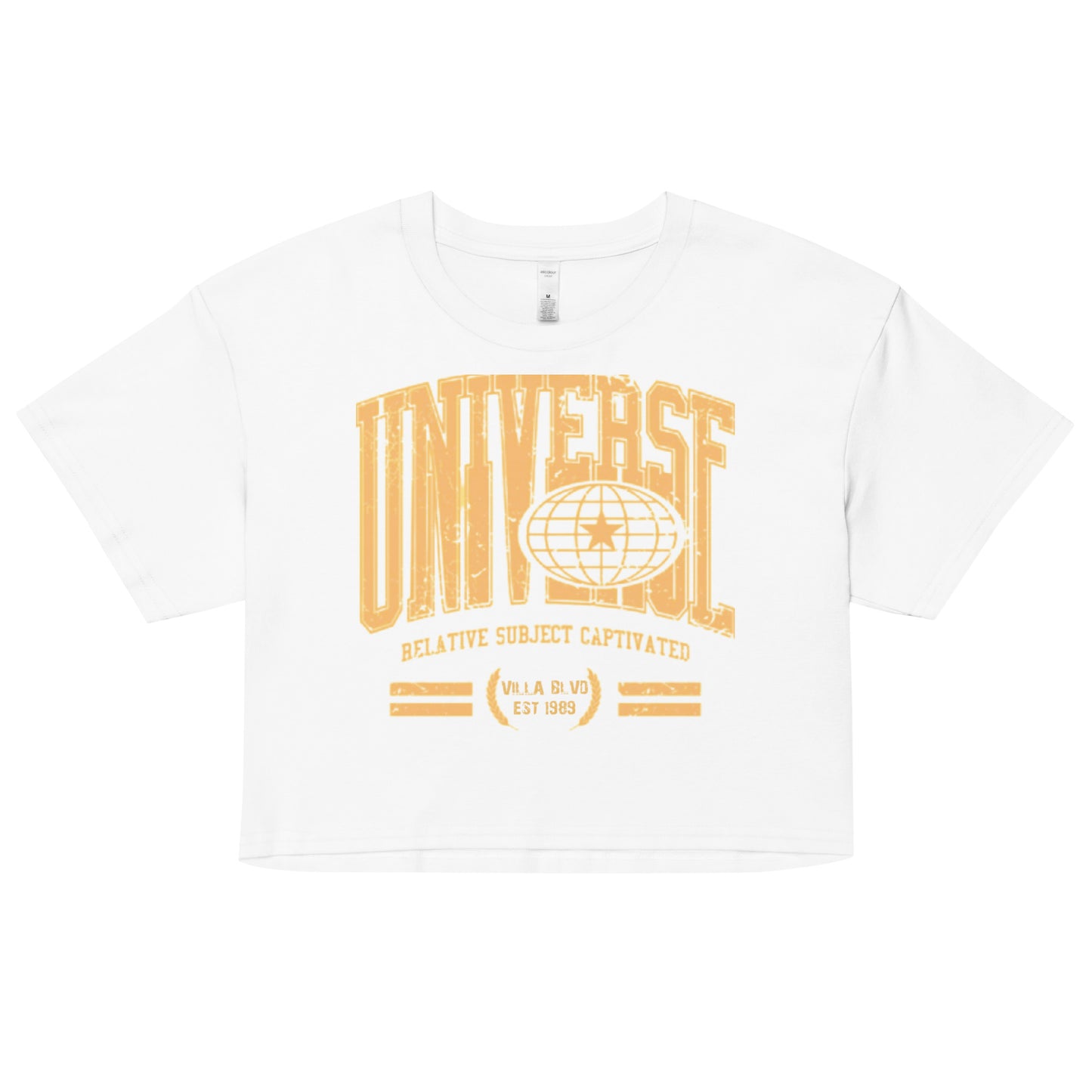 Villa Blvd Université Athletic Subject Crop Top ☛ Multiple Colors Available ☚
