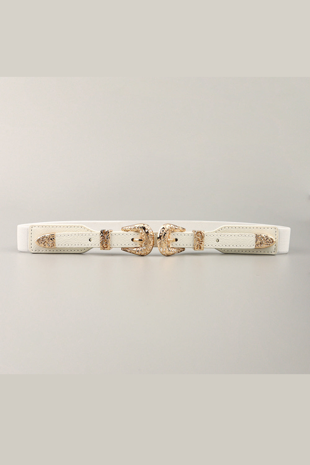 Double Buckle Elastic Belt ☛ Multiple Colors Available ☚