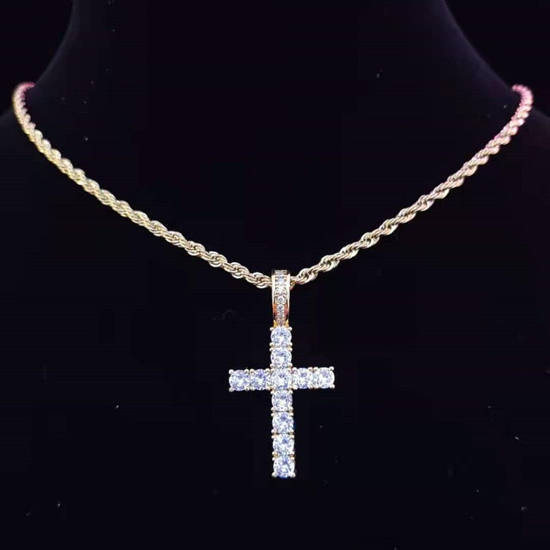Villa Blvd Cross Pendant Necklace ☛ Multiple Colors Available ☚