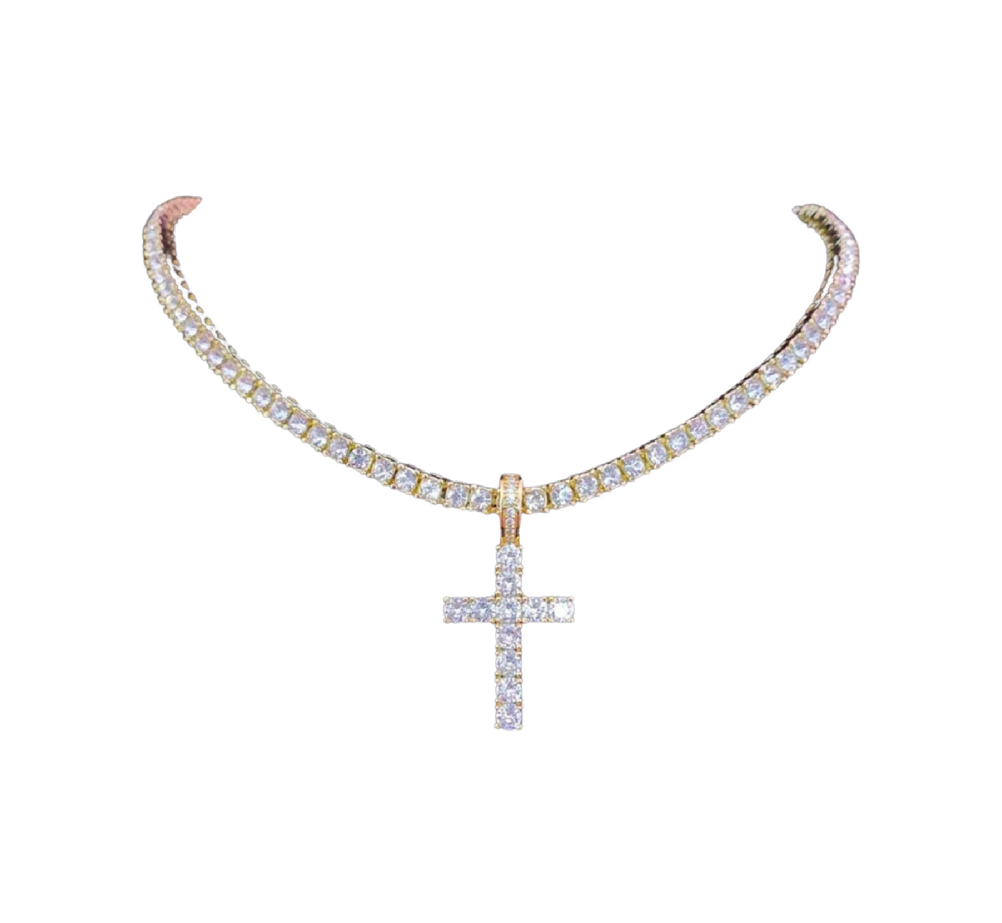 Villa Blvd Cross Pendant Necklace ☛ Multiple Colors Available ☚