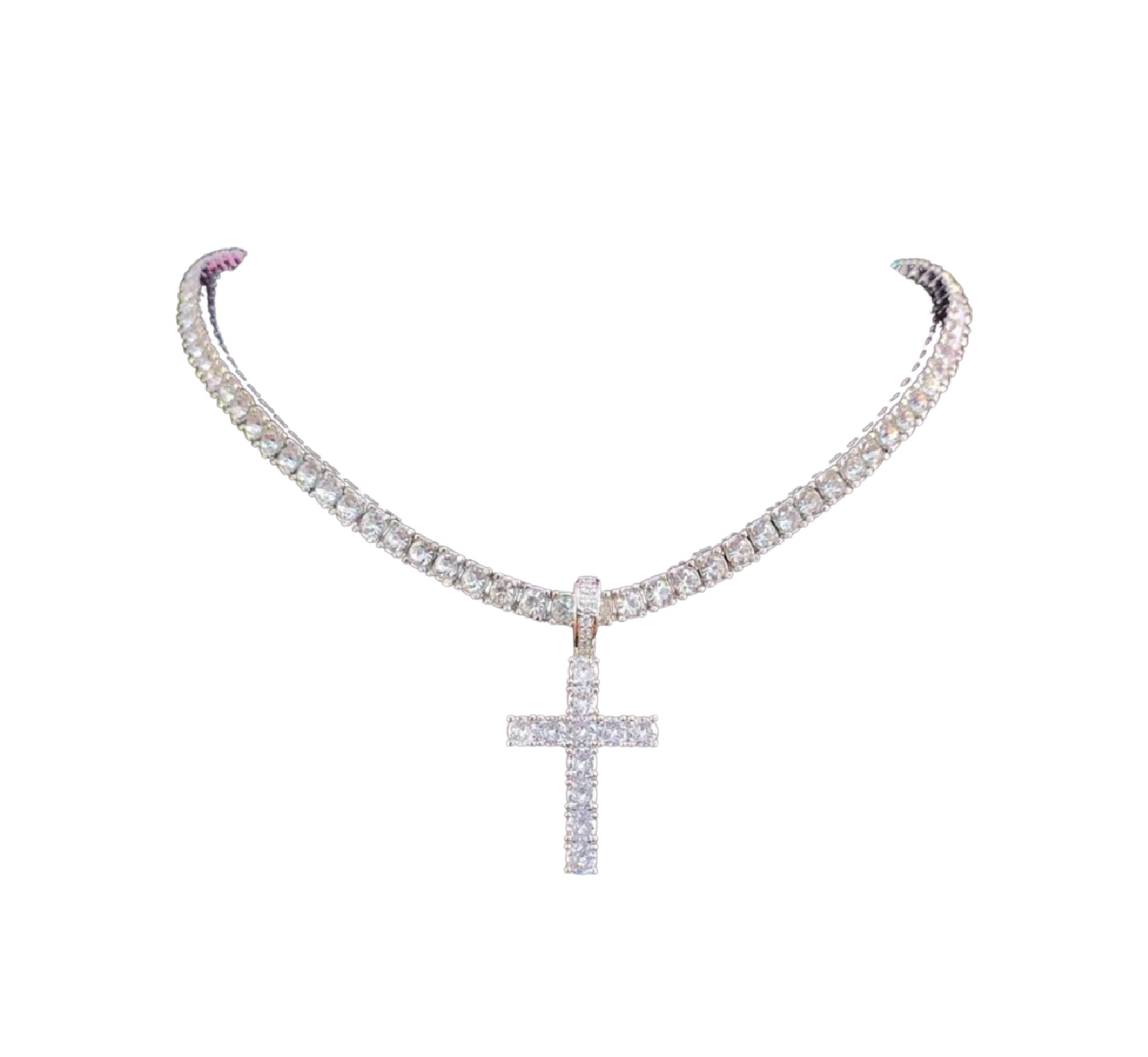 Villa Blvd Cross Pendant Necklace ☛ Multiple Colors Available ☚
