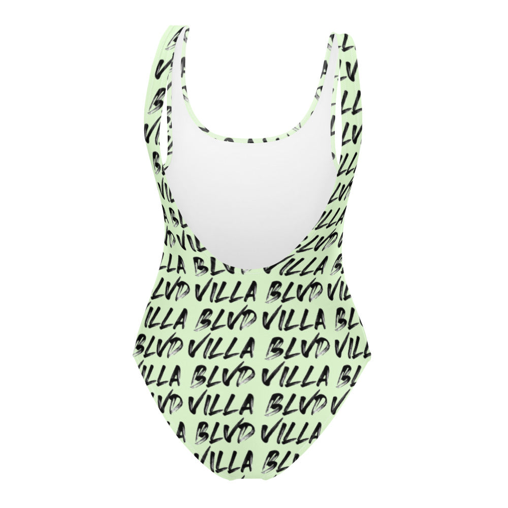 Villa Blvd Dripping One-Piece Swimsuit - Mint