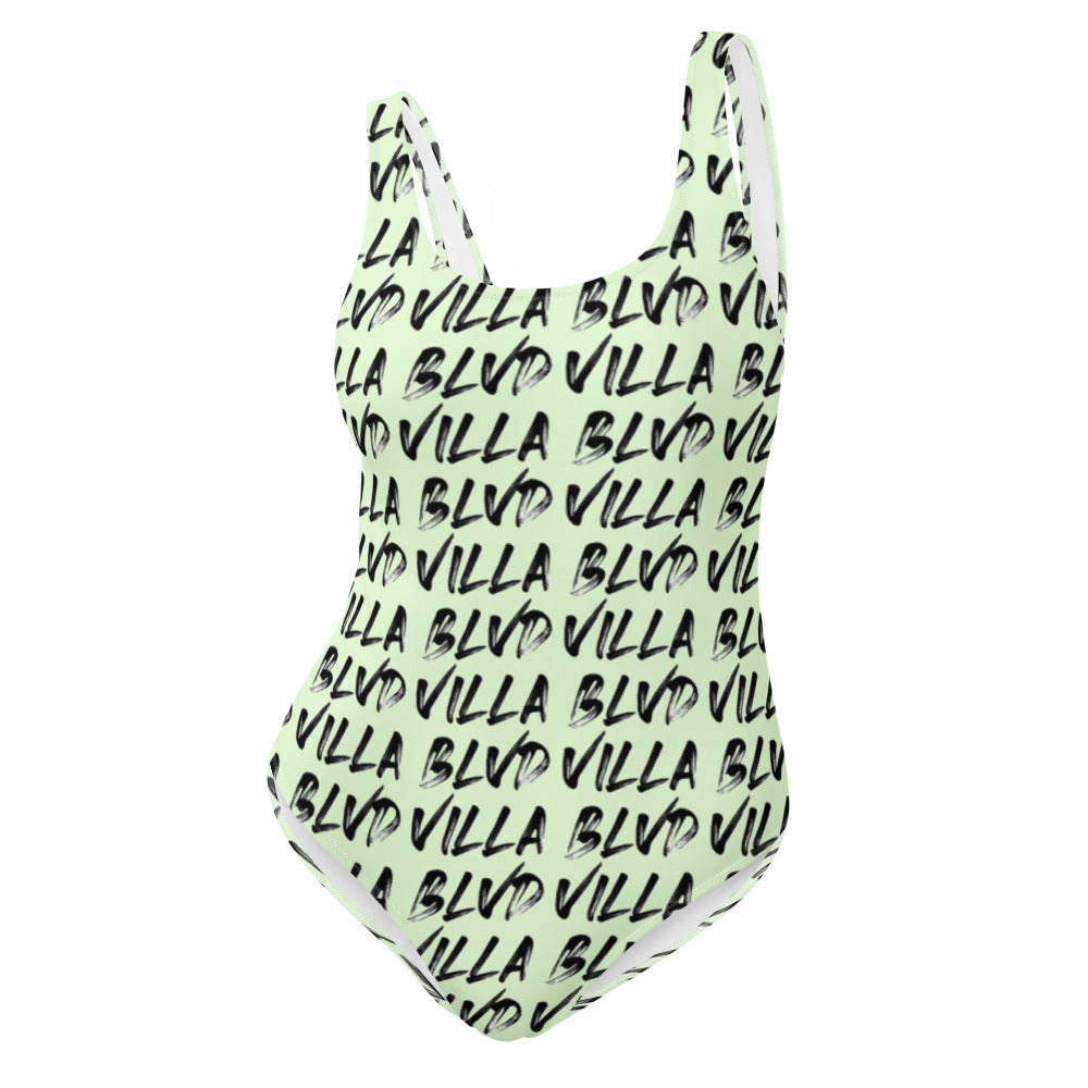Villa Blvd Dripping One-Piece Swimsuit - Mint