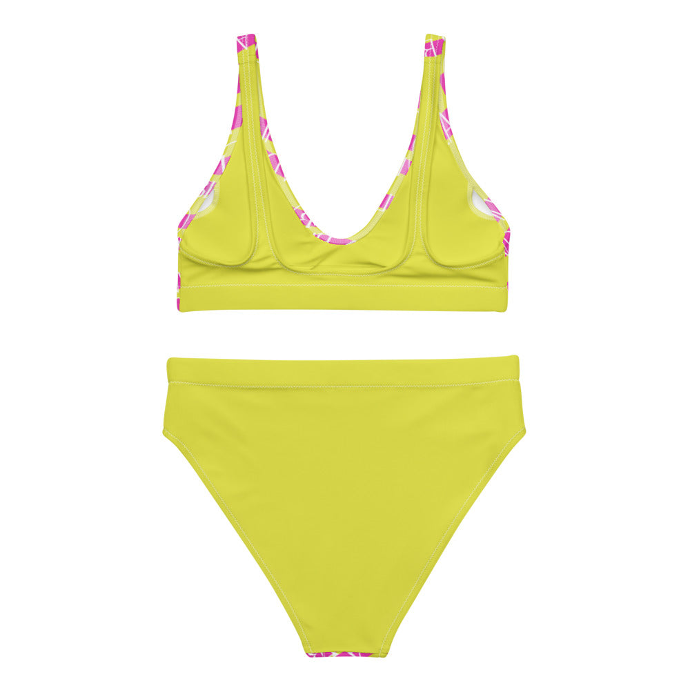 Villa Blvd Hot Pink & Neon Monogram Bikini