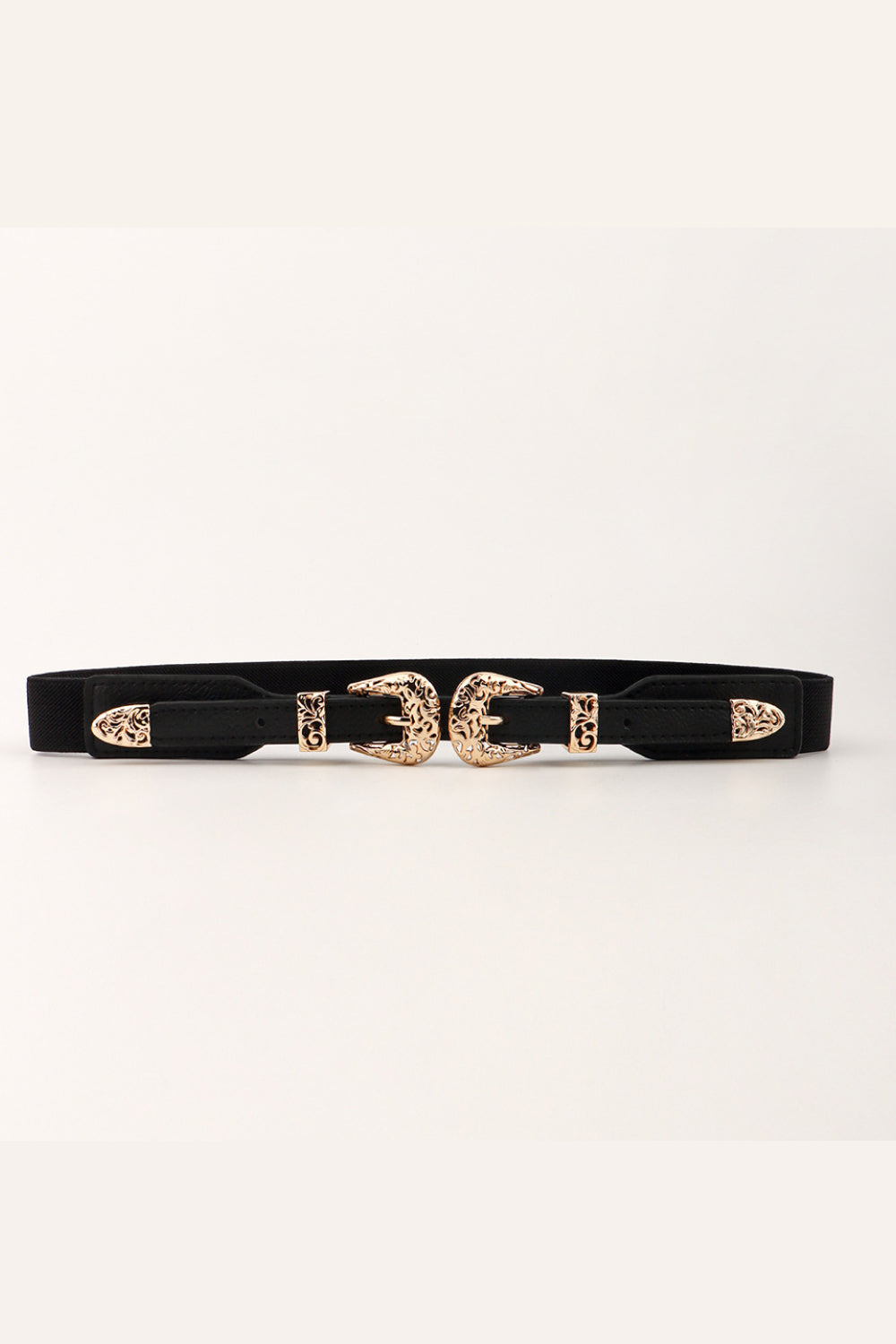 Double Buckle Elastic Belt ☛ Multiple Colors Available ☚