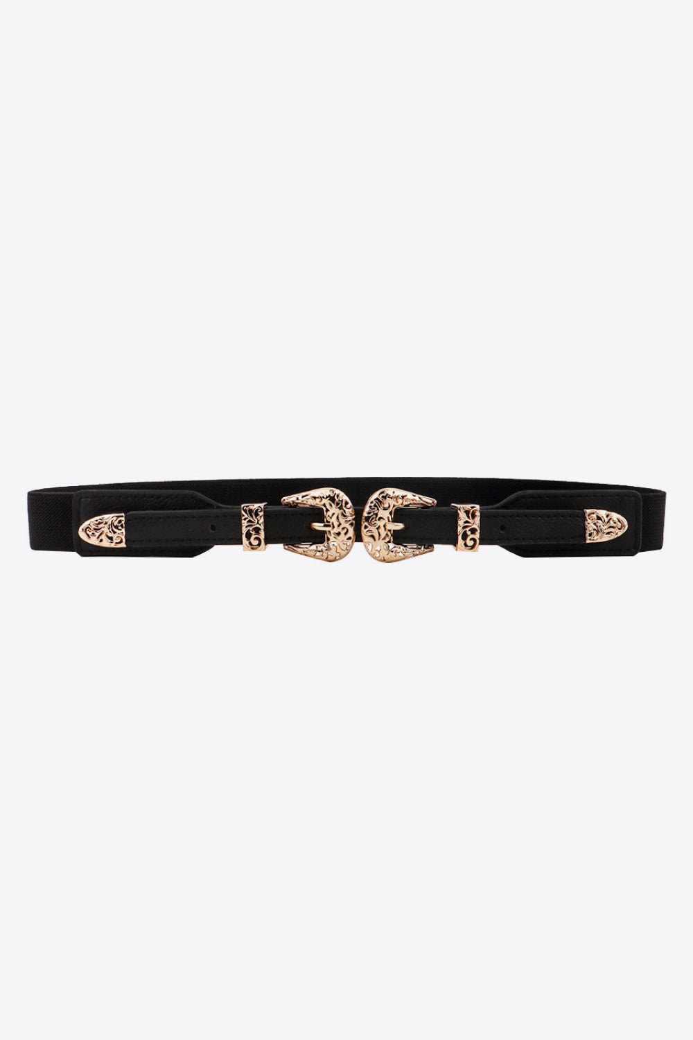 Double Buckle Elastic Belt ☛ Multiple Colors Available ☚
