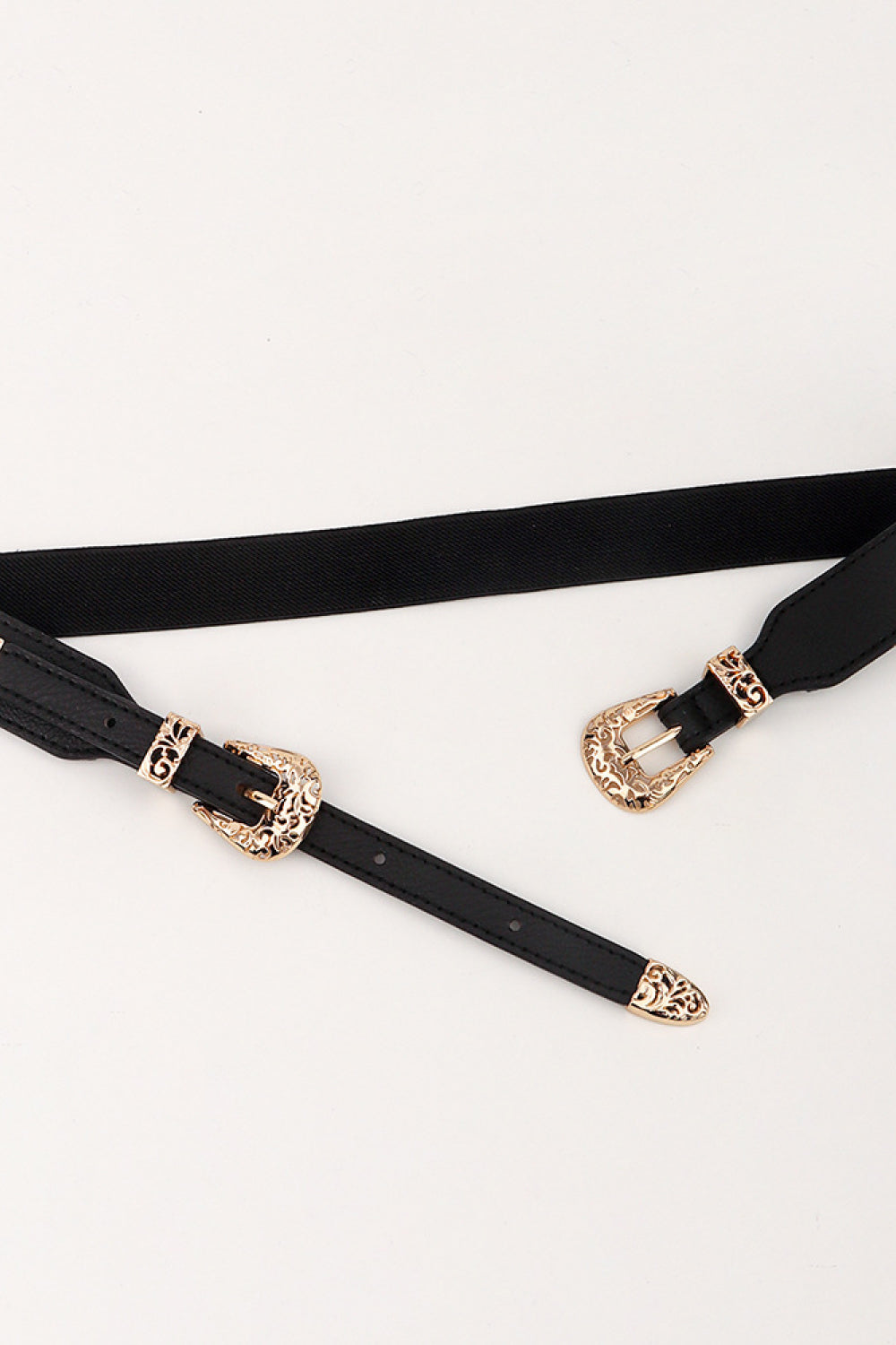 Double Buckle Elastic Belt ☛ Multiple Colors Available ☚