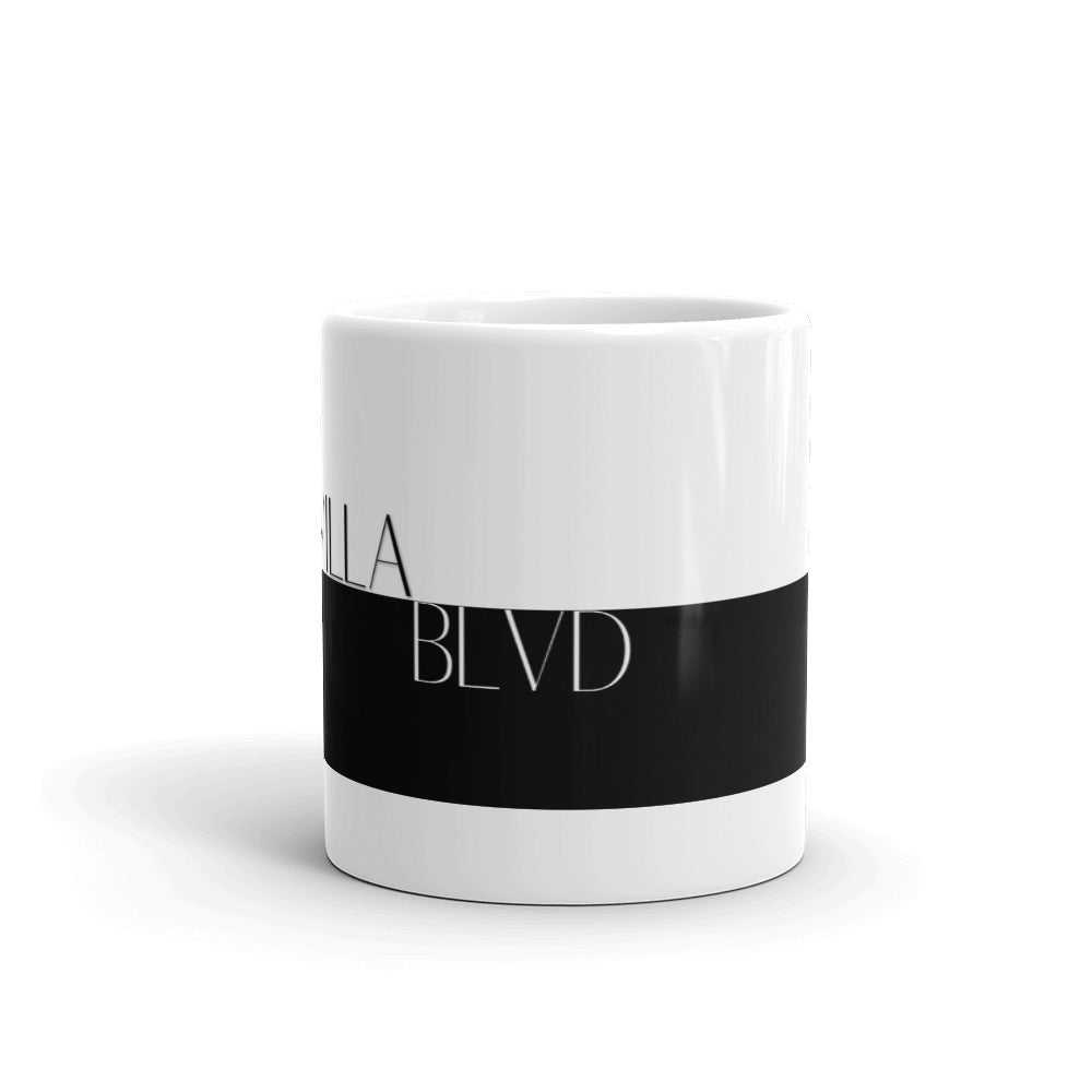 Villa Blvd White Glossy Mug