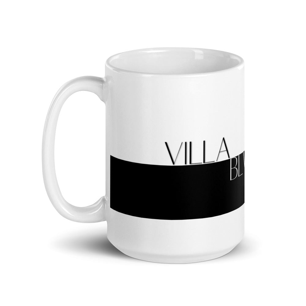 Villa Blvd White Glossy Mug