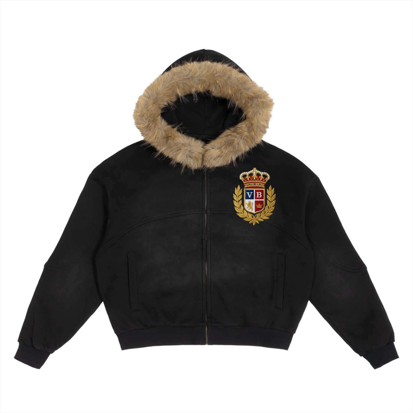Villa Blvd Monarch Heritage Fur Hoodie
