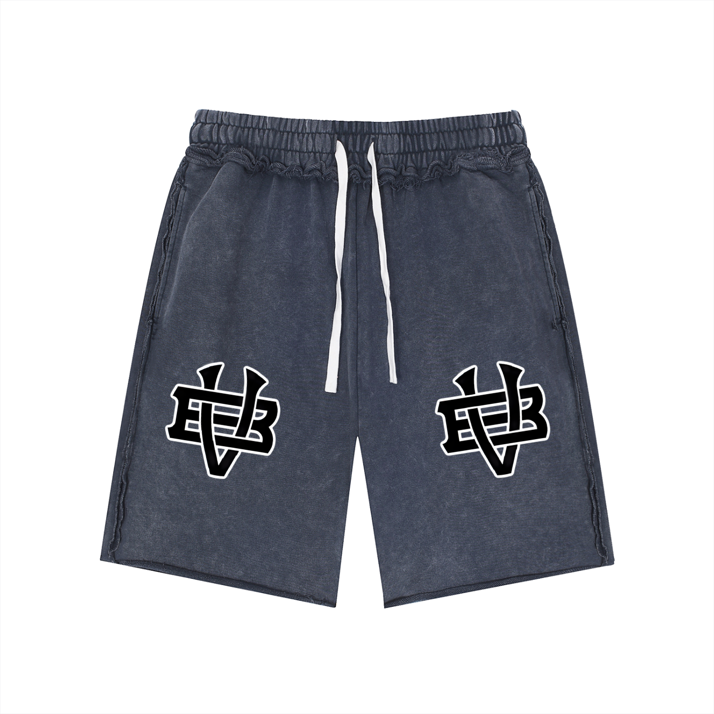 Villa Blvd Mineral Washed Raw Edge Shorts  ☛ Multiple Colors Available ☚