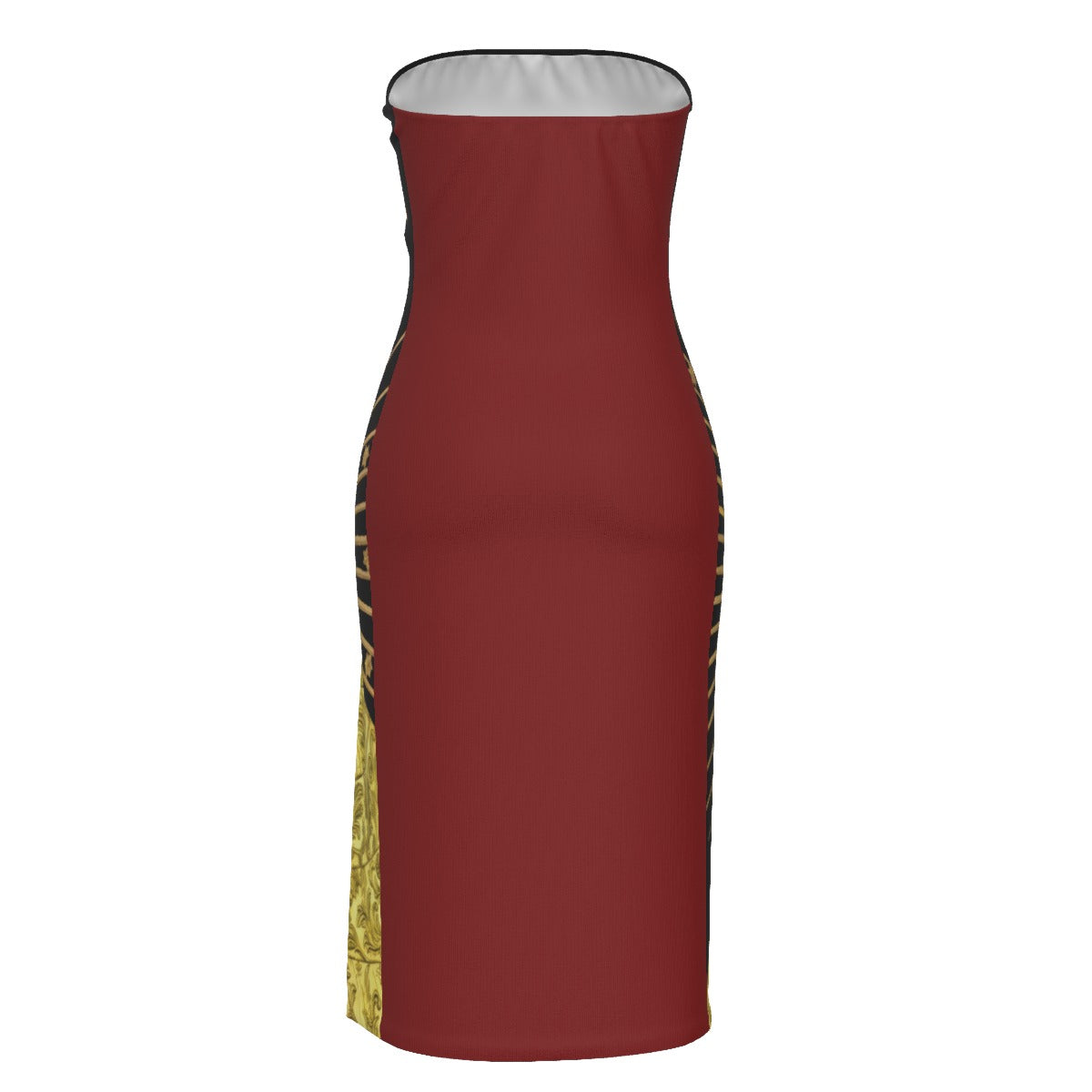 Villa Blvd Golden Noir Bandeau Dress