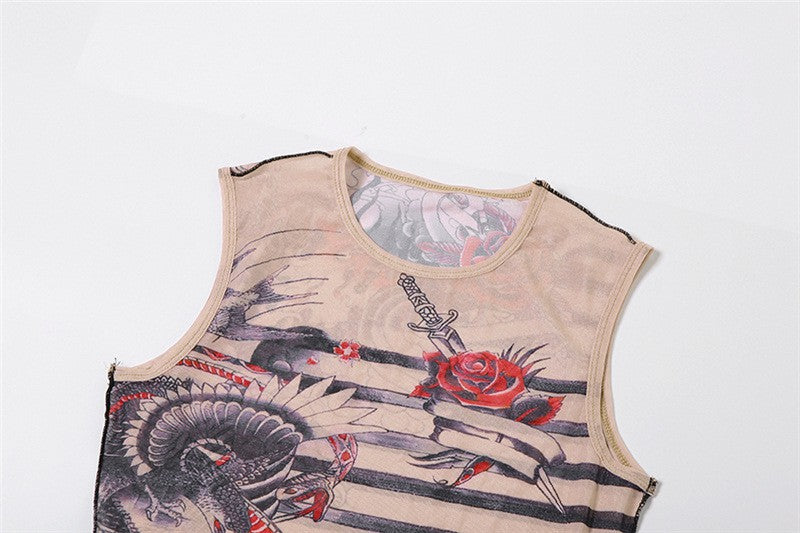 Villa Blvd Striped Ink Floral Set