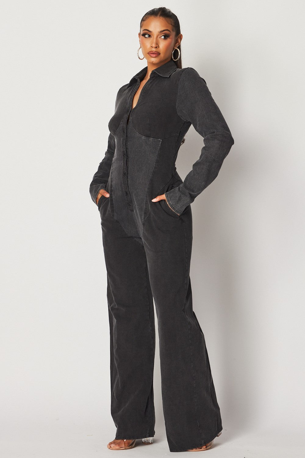 Villa Blvd ƎDEN Washed Knit Jumpsuit