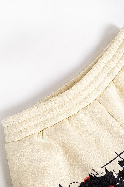Villa Blvd Sketched Flesh & Bones Joggers