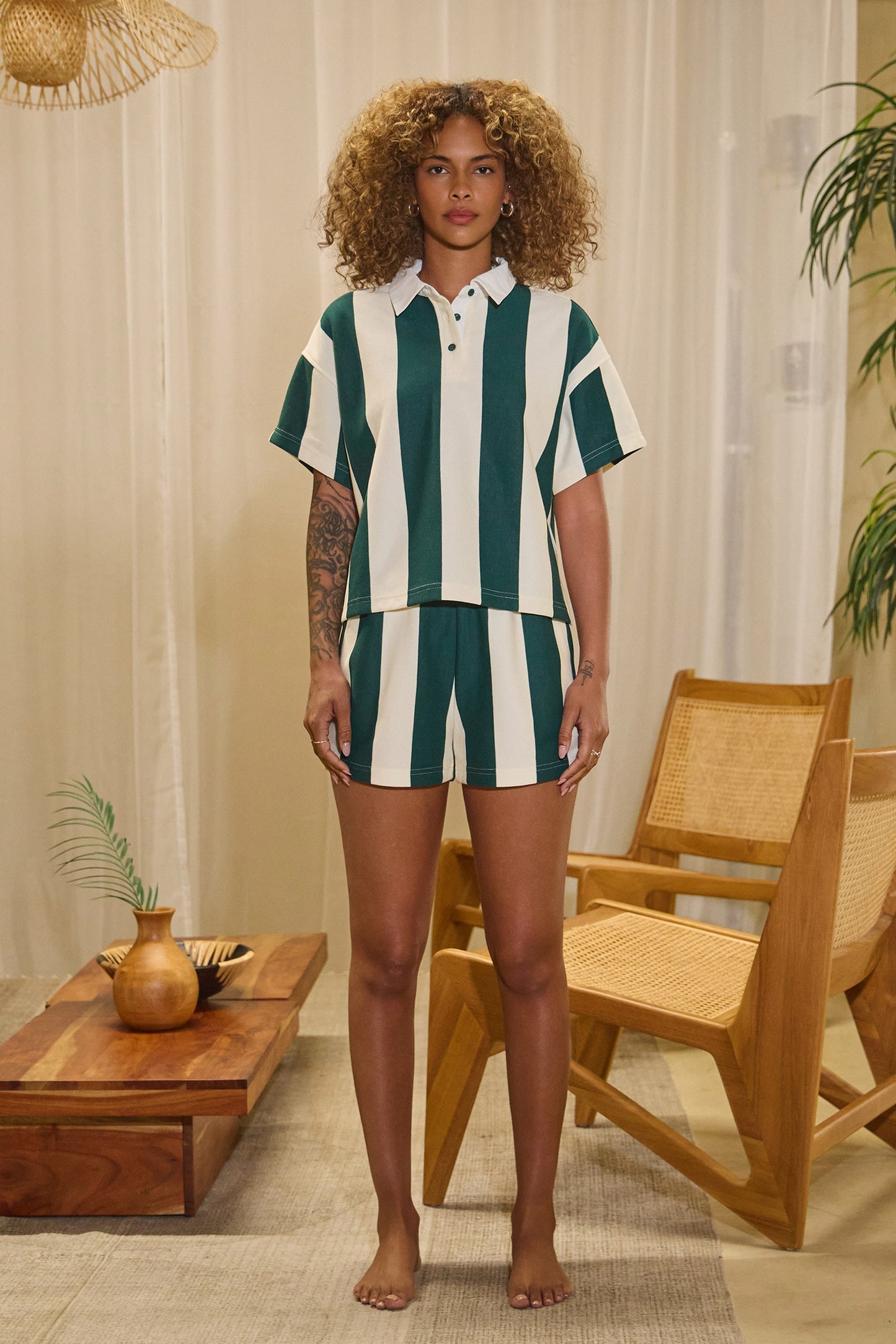 Villa Blvd The Striped Rugby Set