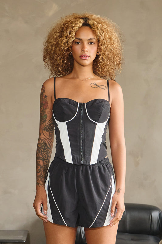 Villa Blvd Nylon & Mesh Cami + Shorts Set ☛ Multiple Colors Available ☚