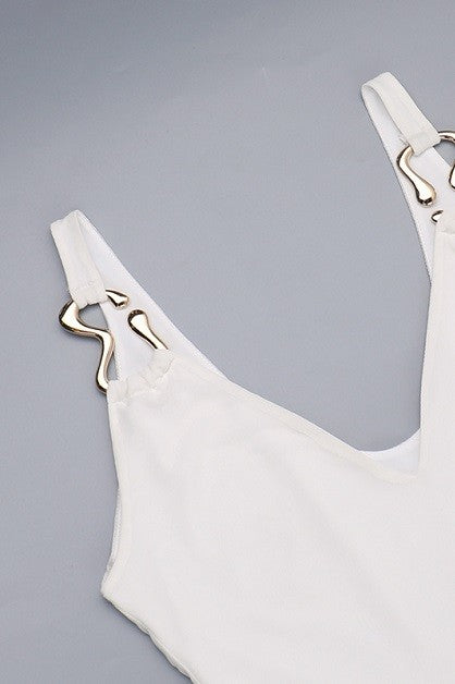 Villa Blvd Mesh Maxi Dress