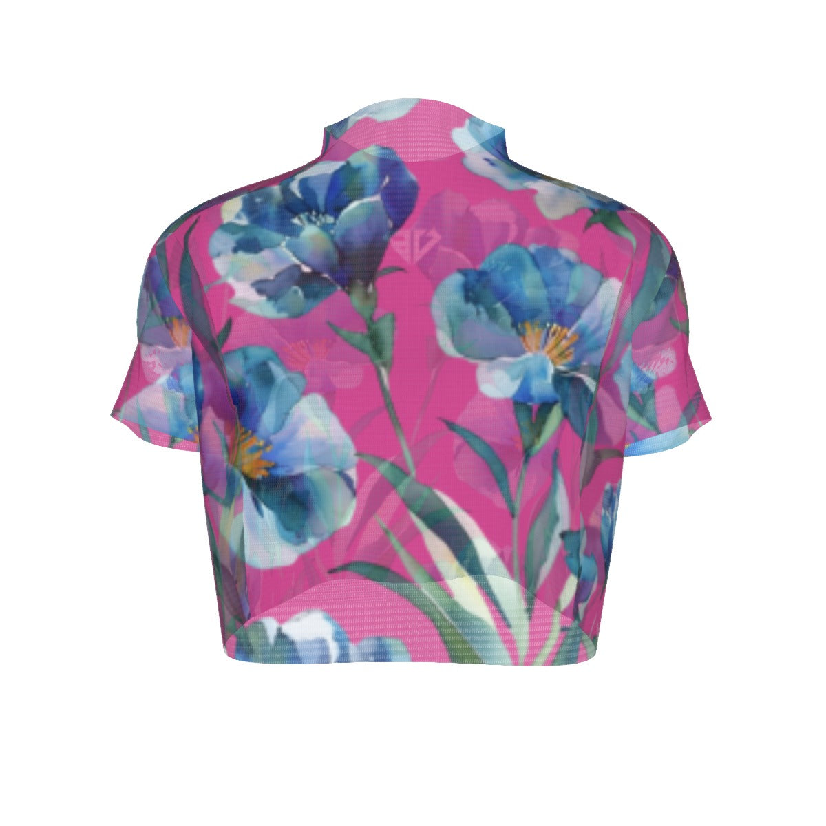 Villa Blvd ⱯPEX Diamond Mulberry Floral Accent Crop Top