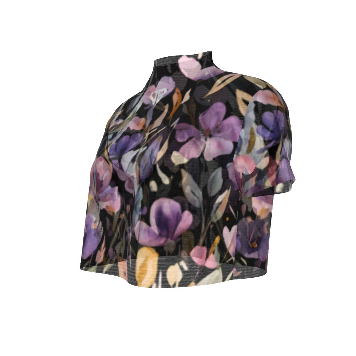 Villa Blvd ⱯPEX Diamond Indigo Floral Accent Crop Top