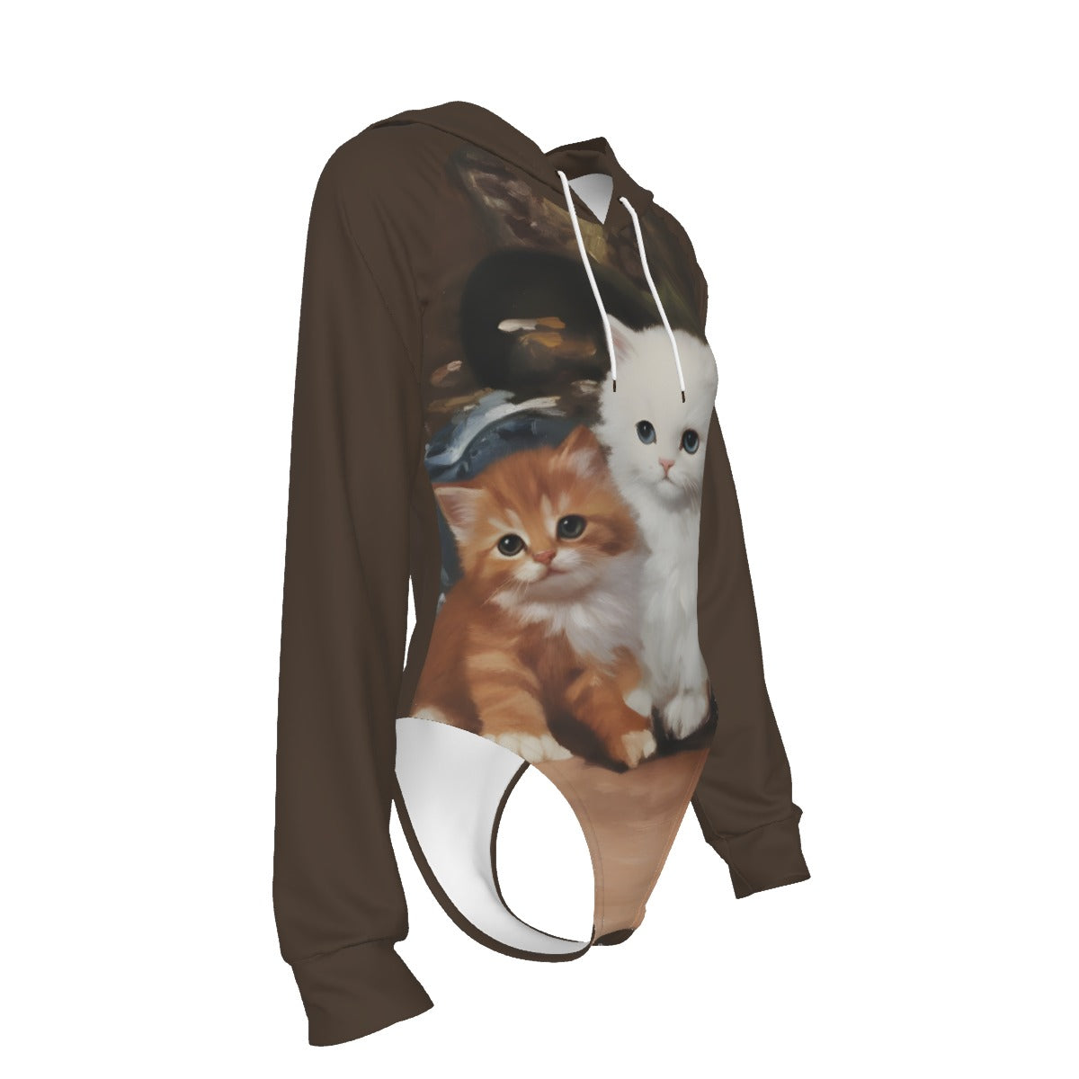 Villa Blvd Feline Hooded Bodysuit